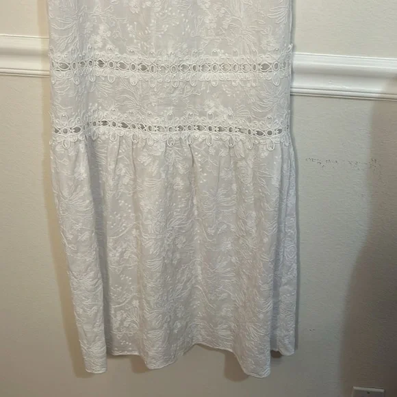 Rafaela D’Angelo. White boho or beach maxi dress.